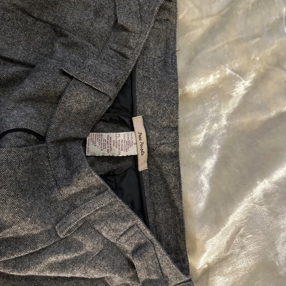 Vintage Free People WOOL buckle waist trousers Gray - Picture 11 of 16